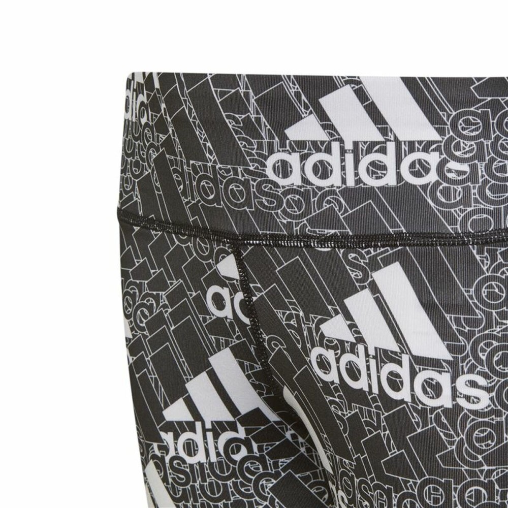 Leggings de Sport pour Enfants Adidas Designed To Move Gris Noir