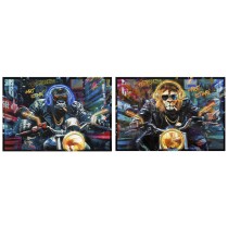 Canvas Home ESPRIT polystyrene Canvas 123 x 3 x 83 cm