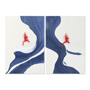 Toile Home ESPRIT Résine Toile 80 x 3,5 x 120 cm