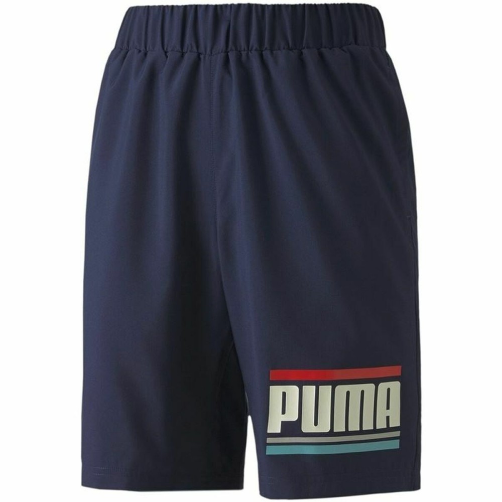 Short de Sport pour Enfants Puma Celebration Boys Woven Bleu foncé