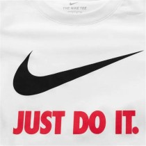 Child's Short Sleeve T-Shirt Nike Swoosh Just Do It White