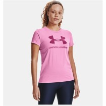 Damen Kurzarm-T-Shirt Under Armour Graphic Rosa