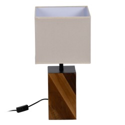 Lampe de bureau Marron Crème 60 W 220-240 V 25 x 25 x 51 cm