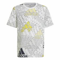 Kurzarm-T-Shirt für Kinder Adidas Brand Love  Weiß