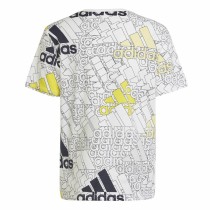 Kurzarm-T-Shirt für Kinder Adidas Brand Love  Weiß