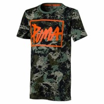 Child's Short Sleeve T-Shirt Puma  Style Graphic  Green