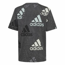 Kurzarm-T-Shirt für Kinder Adidas Brand Love  Schwarz