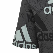 Child's Short Sleeve T-Shirt Adidas Brand Love  Black