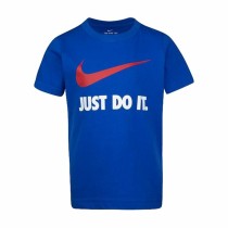 Child's Short Sleeve T-Shirt Nike  NKB Swoosh  Blue