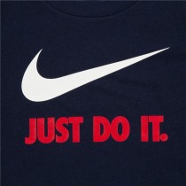 Child's Short Sleeve T-Shirt Nike Swoosh Navy Blue