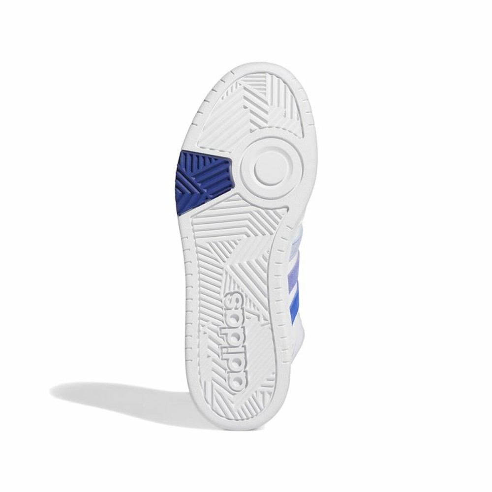 Chaussures casual homme Adidas Hoops 3.0 Mid Blanc