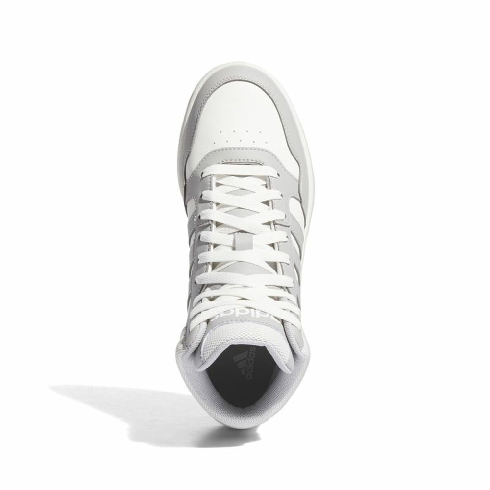 Casual Damenturnschuh Adidas Hoops 3.0 Mid Weiß