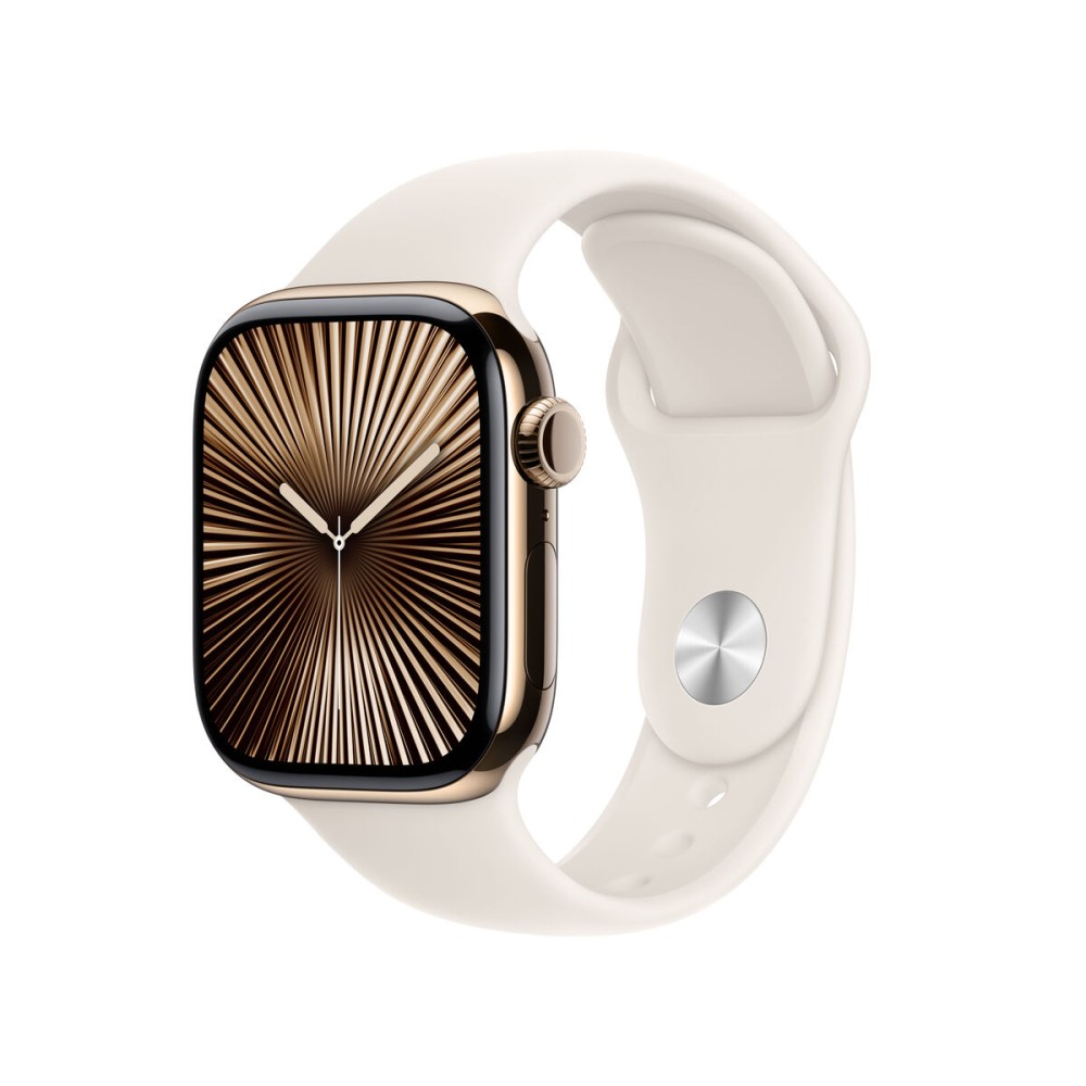 Men's Watch Apple MX073QL/A Beige Golden