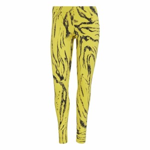 Leggings de Sport pour Femmes Adidas Future Icons Animal-Print Jaune