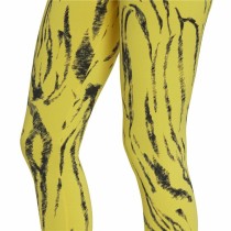 Leggings de Sport pour Femmes Adidas Future Icons Animal-Print Jaune