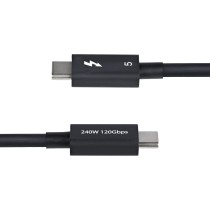 Power Cord Startech TBLT5MM80CM240W Black 80 cm