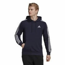 Men’s Hoodie Adidas Essentials 3 Stripes Navy Blue