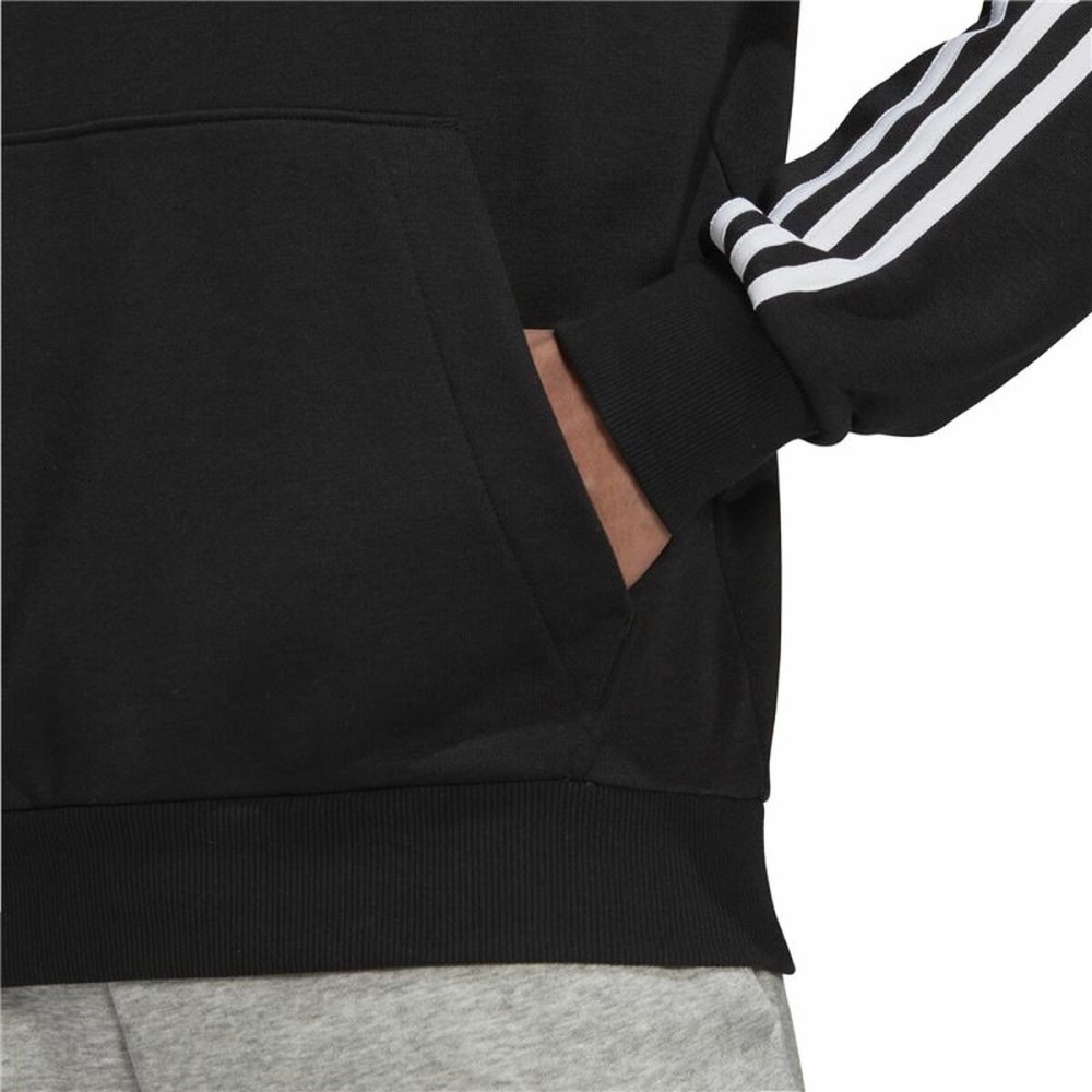 Men’s Hoodie Adidas Essentials 3 Stripes Black