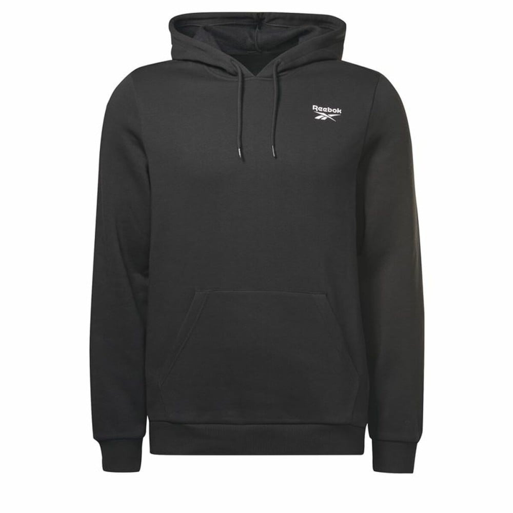 Sweat à capuche homme Reebok Left Chest Logo Noir