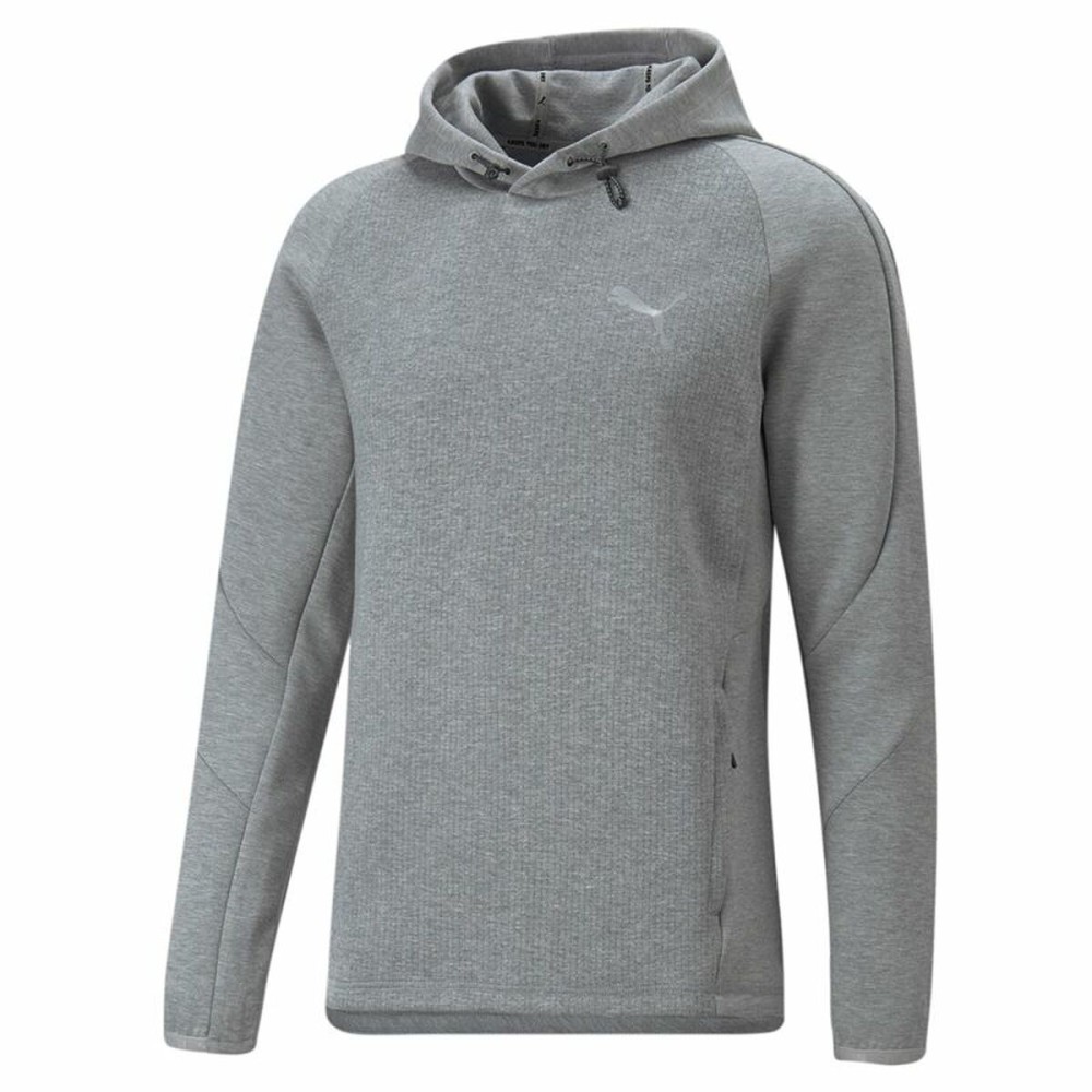 Herren Sweater mit Kapuze Puma Evostripe Grau