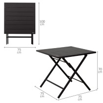 Table set with 2 chairs Aktive 75 x 70 x 75 cm (3 Pieces)