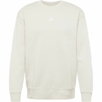 Men’s Sweatshirt without Hood Adidas FeelVivid Drop Shoulder Beige