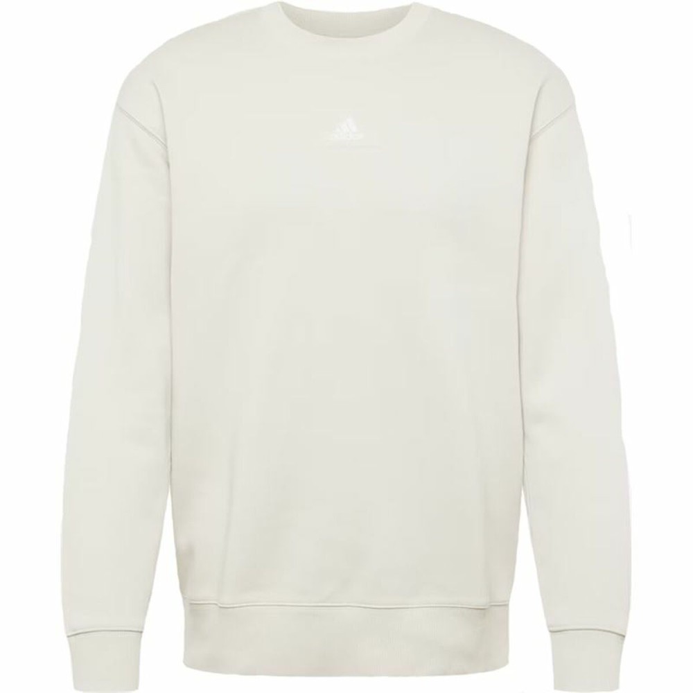 Herren Sweater ohne Kapuze Adidas FeelVivid Drop Shoulder Beige