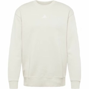 Men’s Sweatshirt without Hood Adidas FeelVivid Drop Shoulder Beige