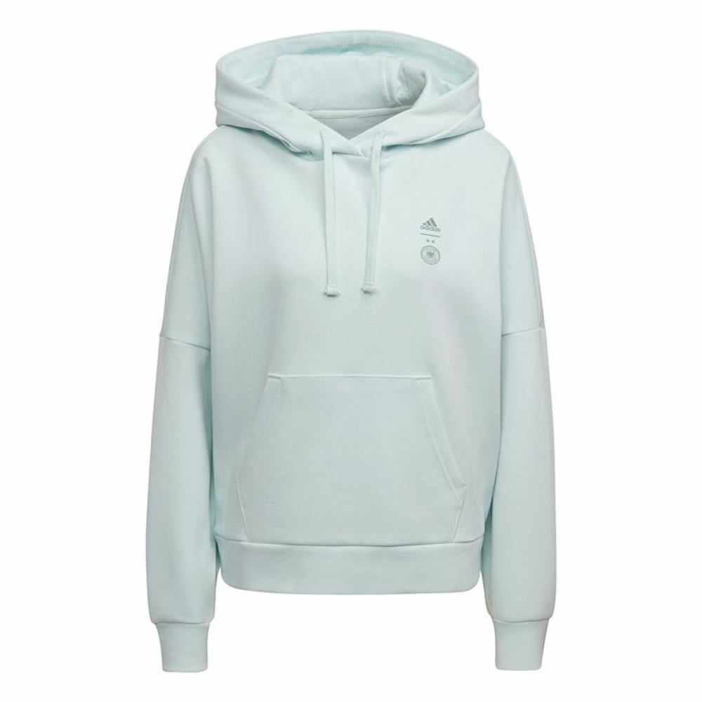 Sweat à capuche femme Adidas Germany Travel Cyan