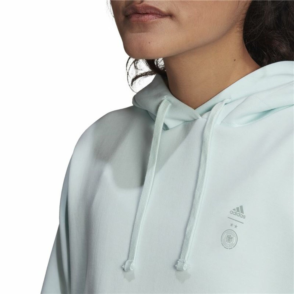 Sweat à capuche femme Adidas Germany Travel Cyan