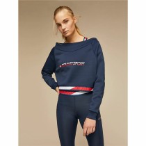 Sweat sans capuche femme Tommy Hilfiger Crop V Neck Bleu foncé