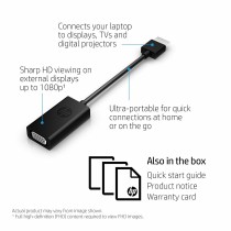 Câble HDMI HP H4F02AAAC3 Noir