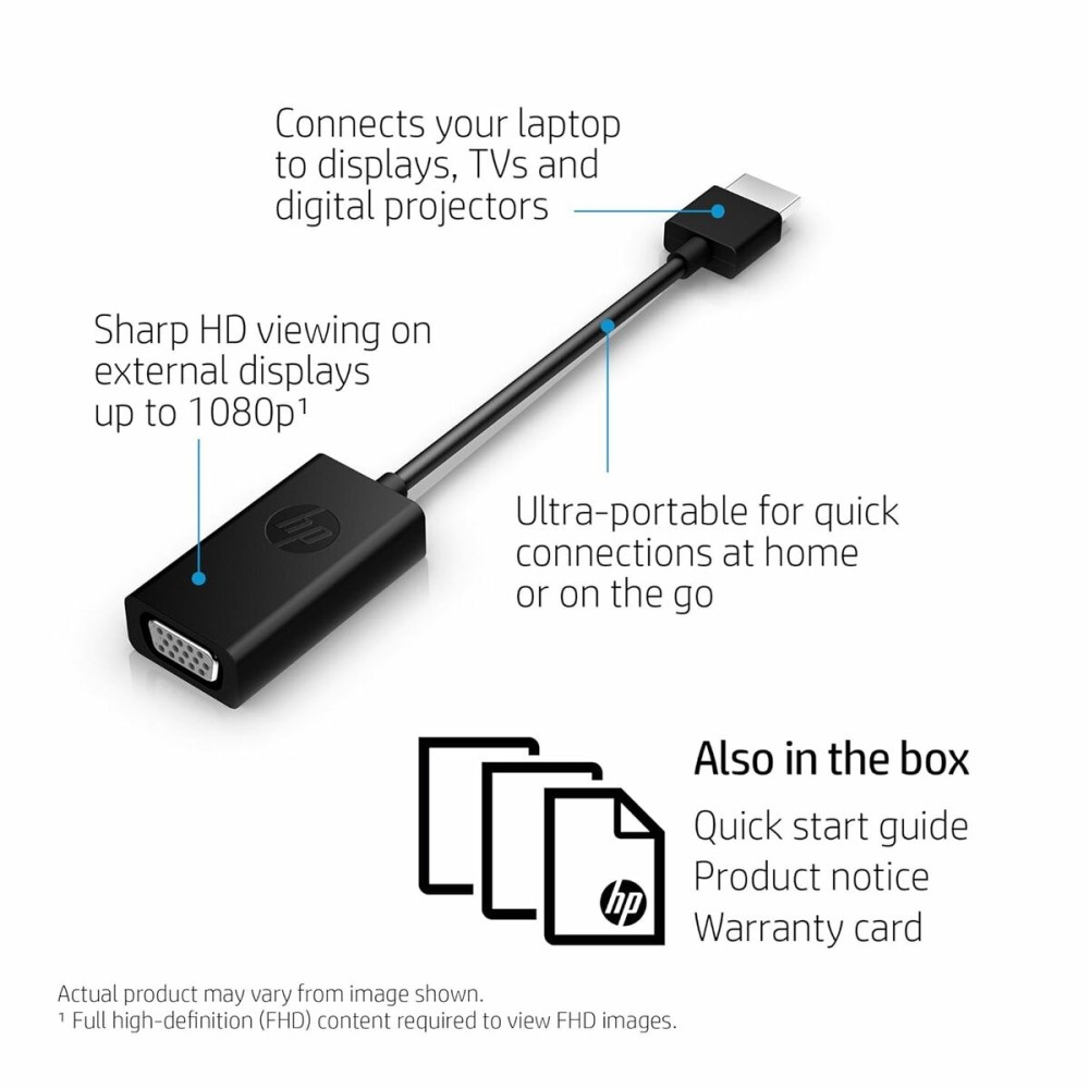 Câble HDMI HP H4F02AAAC3 Noir