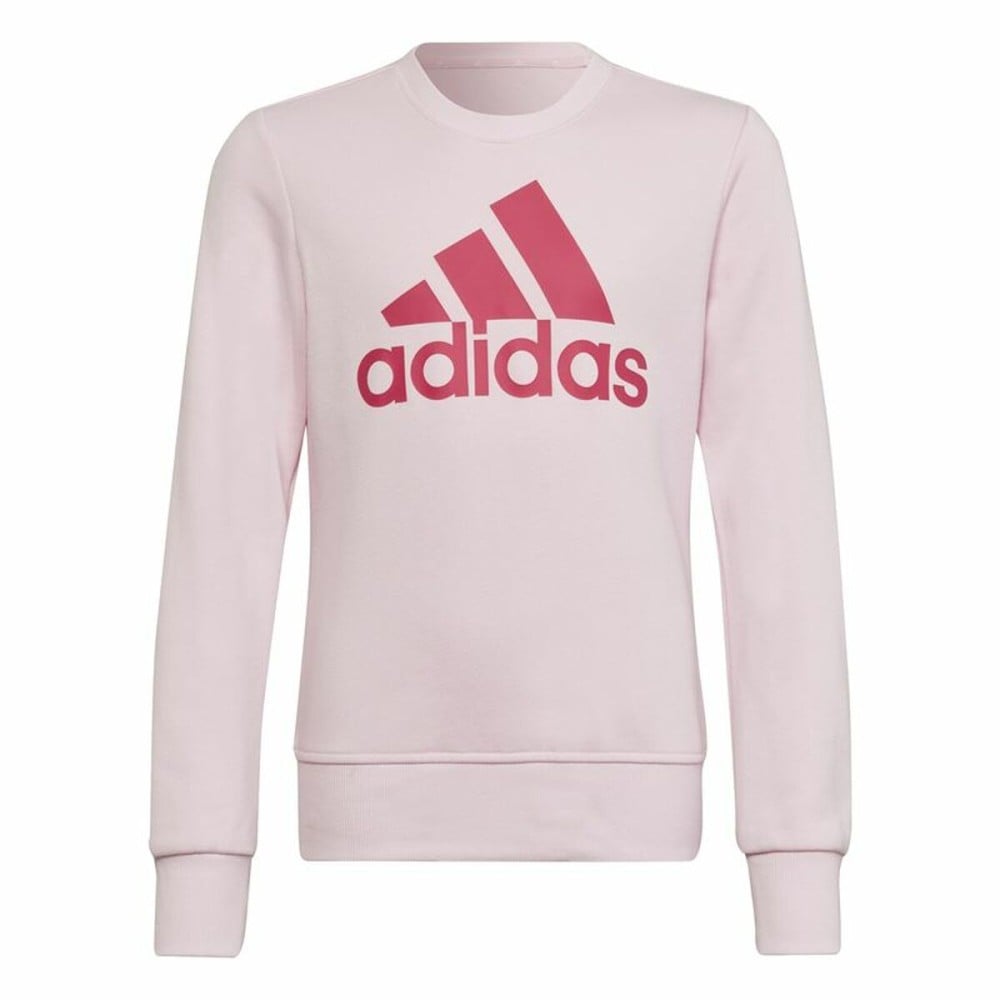 Sweatshirt ohne Kapuze für Mädchen Adidas Essentials Hellrosa