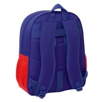 Schulrucksack Atlético Madrid Blau Weiß Rot 32 x 38 x 12 cm