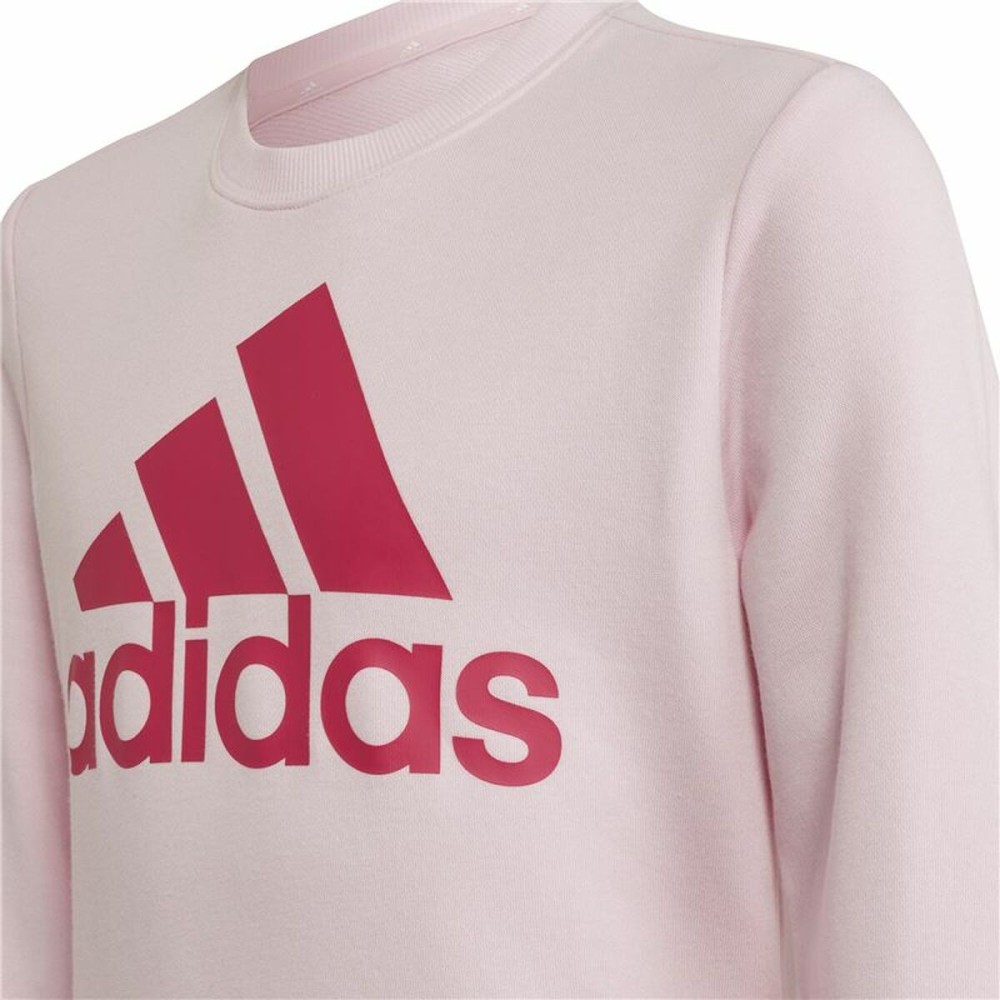 Sweatshirt ohne Kapuze für Mädchen Adidas Essentials Hellrosa