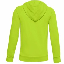 Jungen Sweater mit Kapuze Under Armour Rival Big Logo 1 Zitronengrün