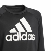 Children’s Sweatshirt without Hood Adidas Designed To Move Big Logo Black