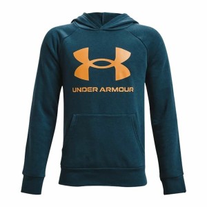 Jungen Sweater mit Kapuze Under Armour Rival Fleece Hoodie Türkis