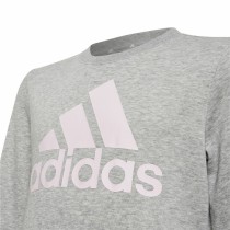 Sweatshirt ohne Kapuze für Mädchen Adidas Essentials Grau