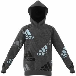 Unisex Sweater mit Kapuze Adidas Performance Dunkelgrau