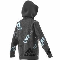 Unisex Sweater mit Kapuze Adidas Performance Dunkelgrau