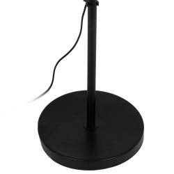 Lampadaire Noir Beige Bois Fer 26 x 26 x 149 cm