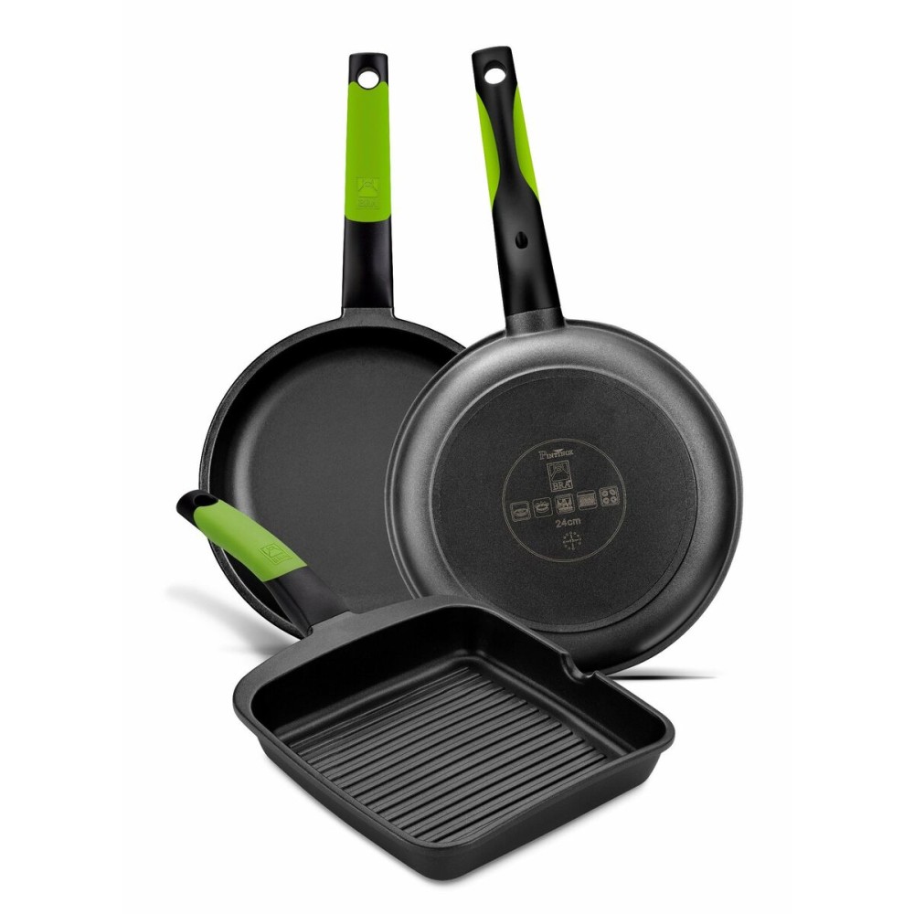 Plancha grill BRA A121459 Noir Métal Aluminium Ø 28 cm