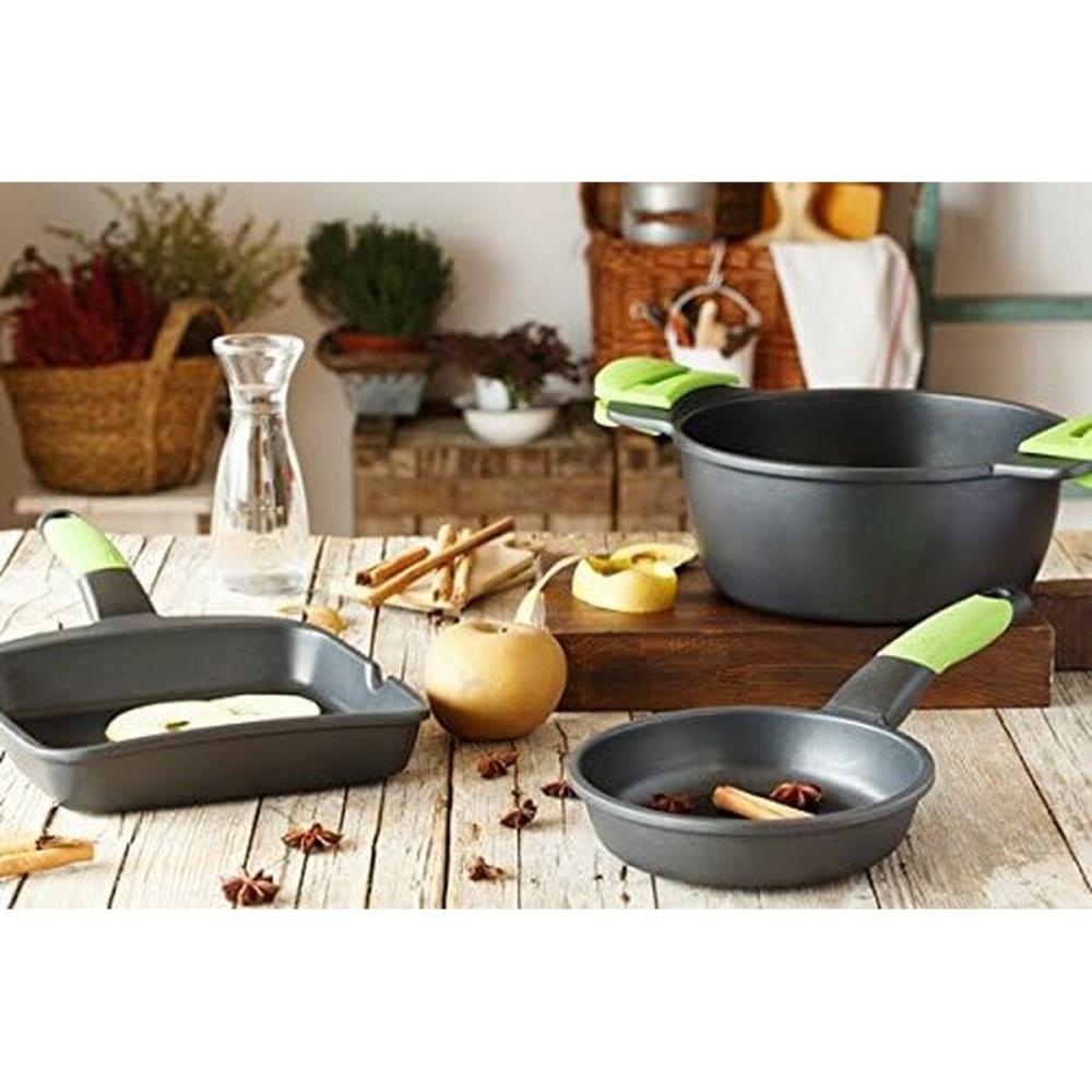 Grillplatte BRA A121459 Schwarz Metall Aluminium Ø 28 cm