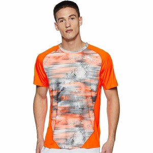 Herren Kurzarm-T-Shirt Graphic Tee Shocking Puma  Graphic Tee Shocking Orange