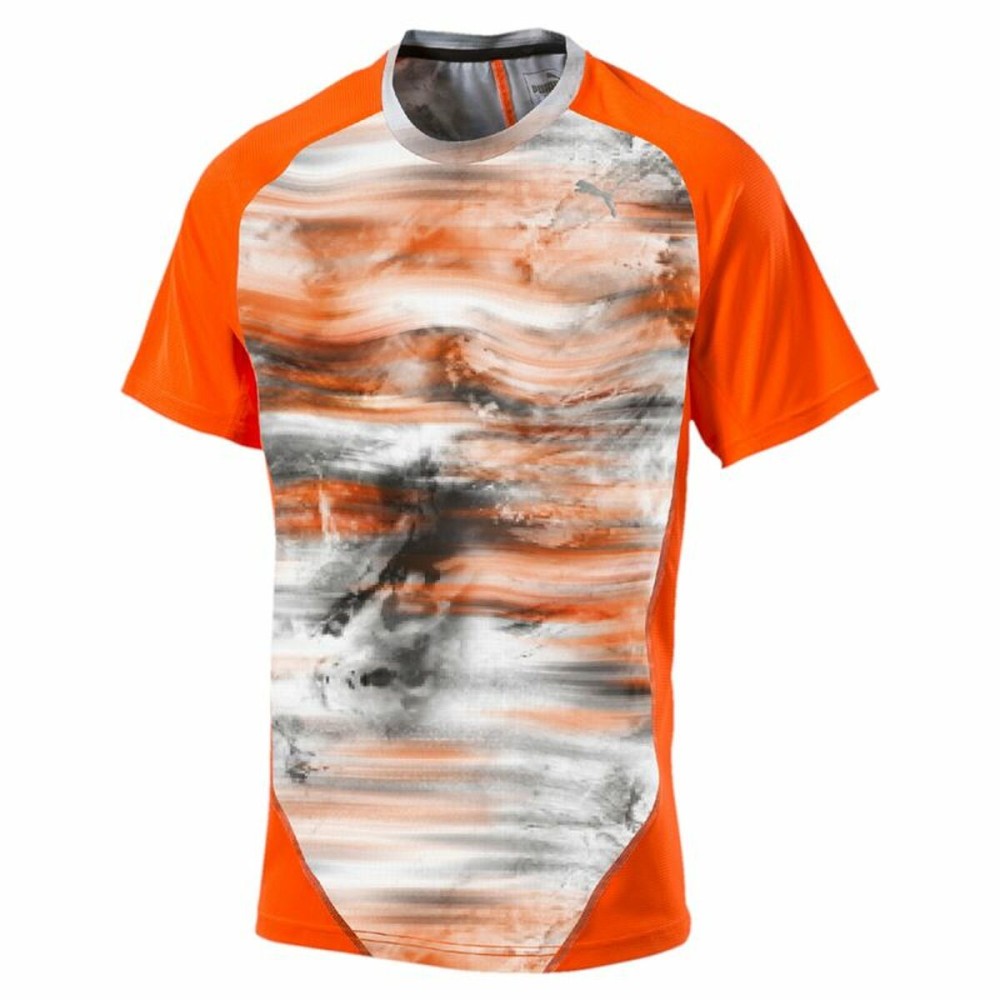 Men’s Short Sleeve T-Shirt Graphic Tee Shocking Puma  Graphic Tee Shocking Orange