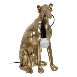 Tischlampe Hund Gold 40 W 220-240 V 25,5 x 16,5 x 36 cm