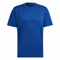 Herren Kurzarm-T-Shirt  Aeroready Designed To Move Adidas Blau