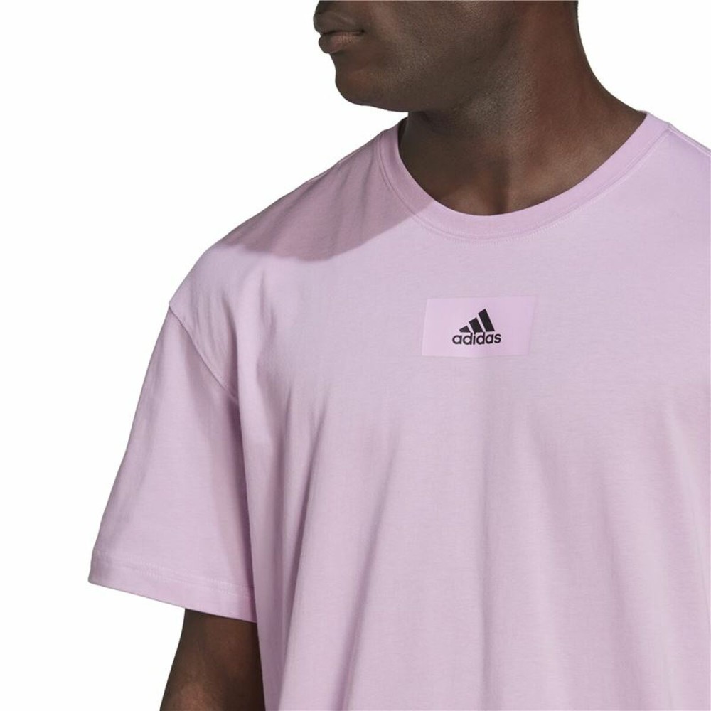 Herren Kurzarm-T-Shirt Adidas Essentials Feelvivid Drop Lavendel